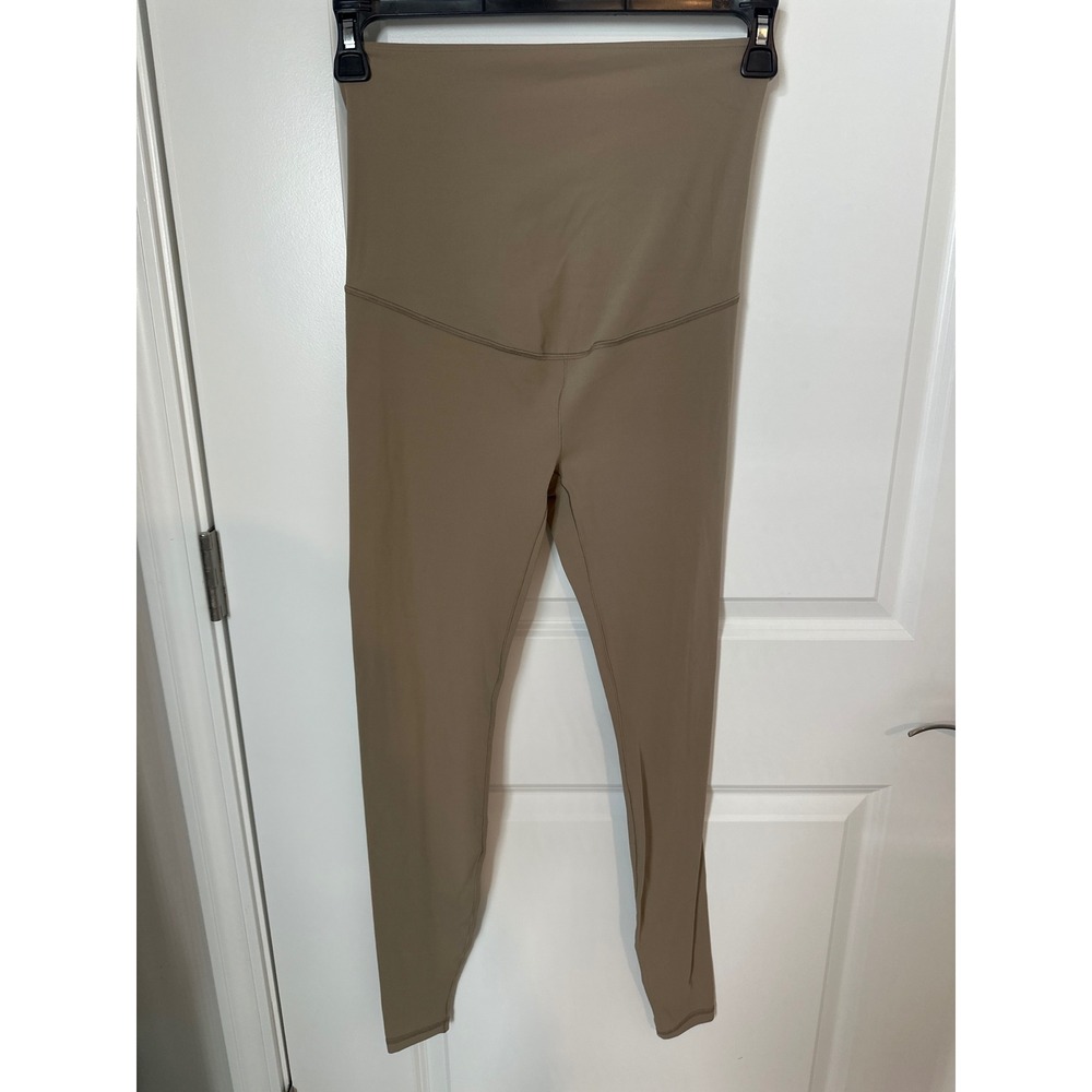 Kindred Bravely Louisa Maternity Postpartum Support Leggings Taupe Brown Medium